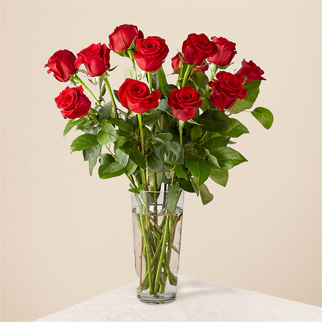 Long Stem Red Rose Bouquet – Bella Fleur Sweets And Gifts Inc, Aurora IL