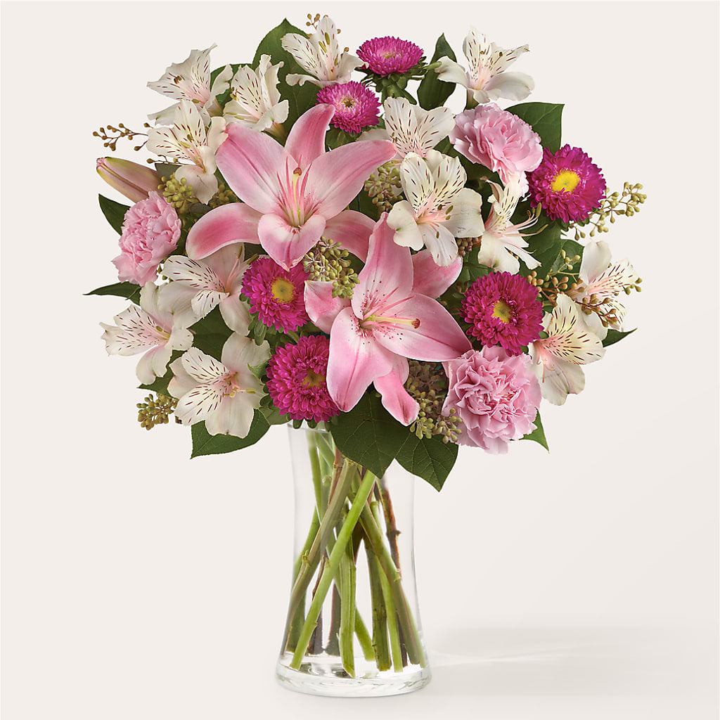 Feeling Fuchsia Bouquet – Bella Fleur Sweets And Gifts Inc, Aurora IL