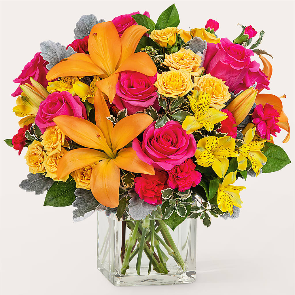 To the Tropics Bouquet – Bella Fleur Sweets And Gifts Inc, Aurora IL