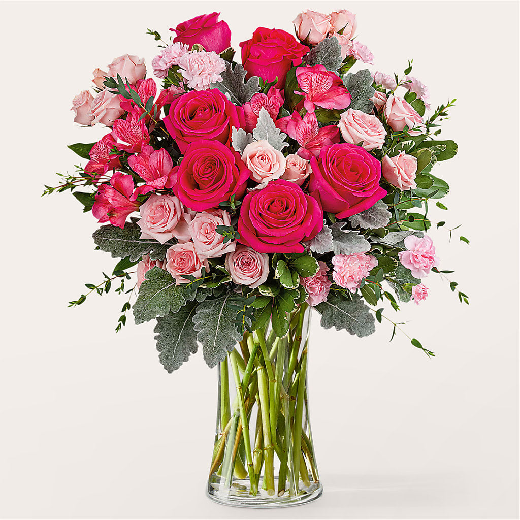 Tickled Pink Bouquet – Bella Fleur Sweets And Gifts Inc, Aurora IL