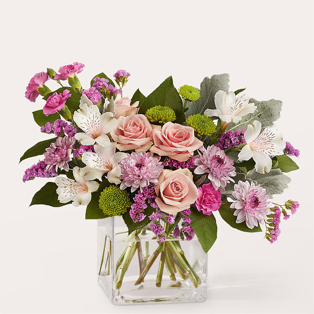 Pink Suede Bouquet – Bella Fleur Sweets And Gifts Inc, Aurora IL