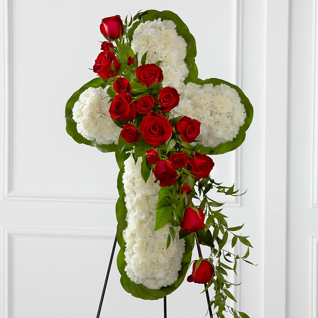 Floral Cross Easel – Bella Fleur Sweets And Gifts Inc, Aurora IL
