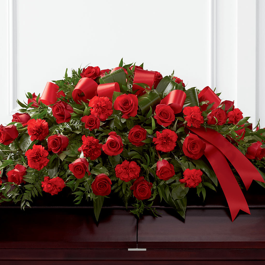 Tribute of Life Casket Spray – Bella Fleur Sweets And Gifts Inc, Aurora IL