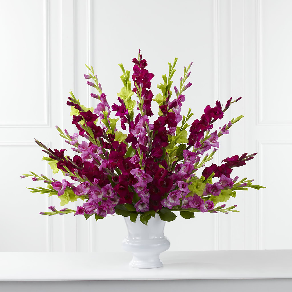 Solemn Offering Arrangement – Bella Fleur Sweets And Gifts Inc, Aurora IL