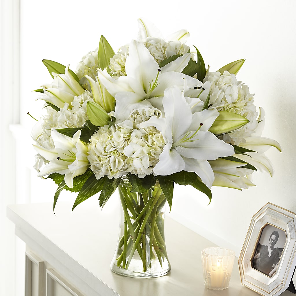 Compassionate Lily Bouquet – Bella Fleur Sweets And Gifts Inc, Aurora IL