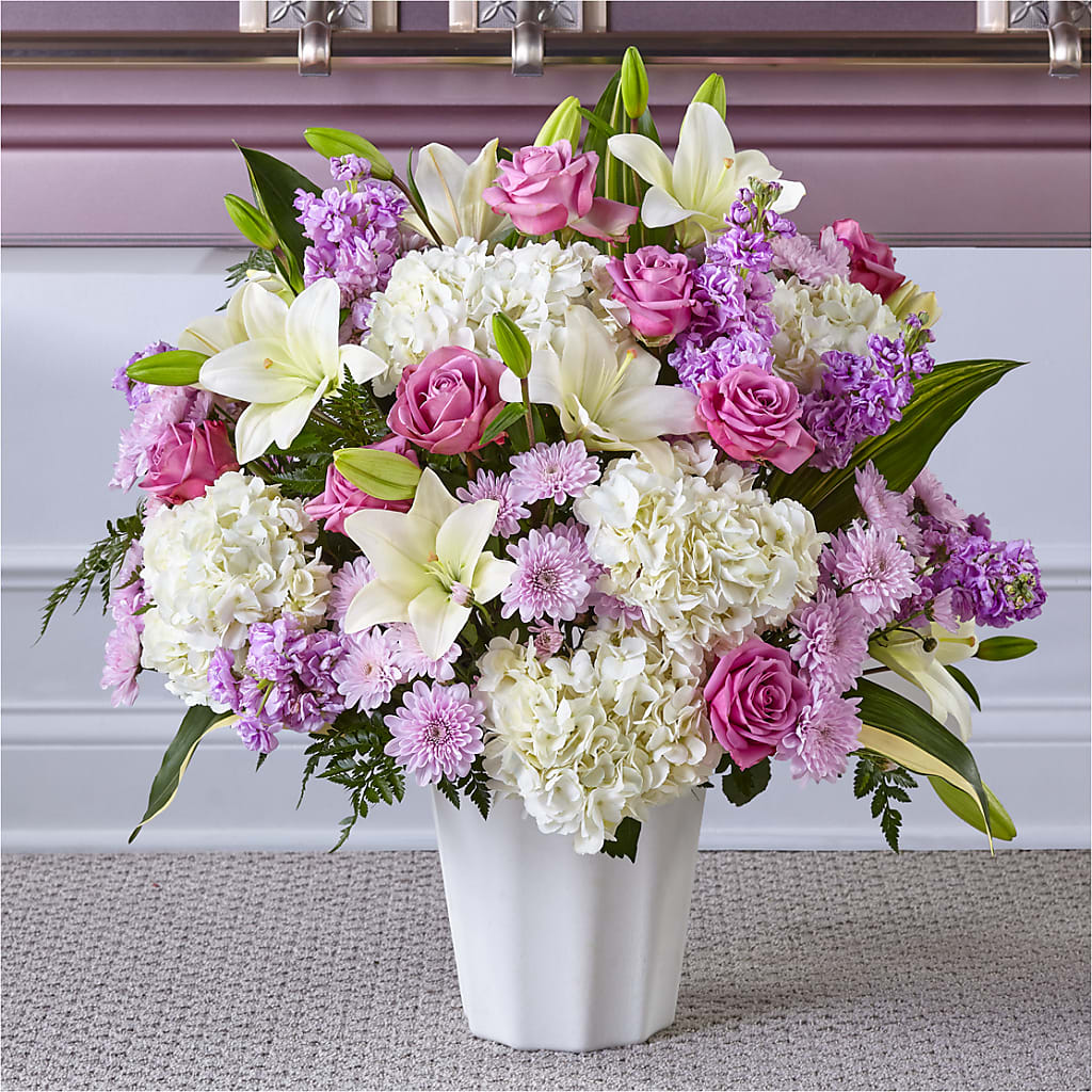 Heaven Sent Floor Basket – Bella Fleur Sweets And Gifts Inc, Aurora IL