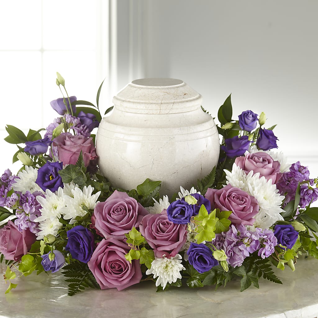 Blooming Sympathy Cremation Adornment – Bella Fleur Sweets And Gifts Inc, Aurora IL