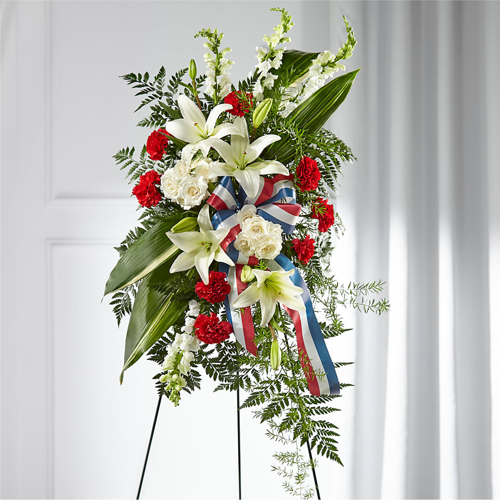 Stars of Life Standing Spray – Bella Fleur Sweets And Gifts Inc, Aurora IL