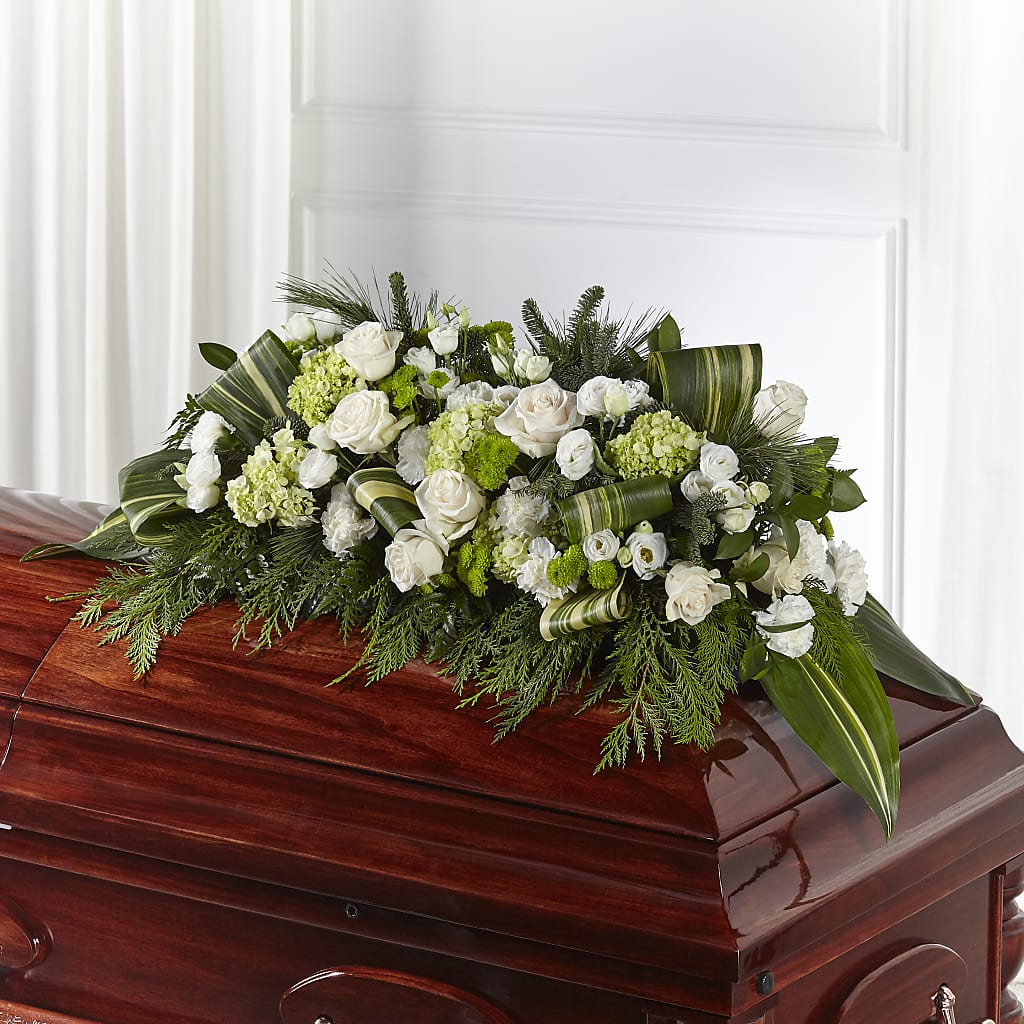 Hopeful Gesture Casket Spray – Bella Fleur Sweets And Gifts Inc, Aurora IL