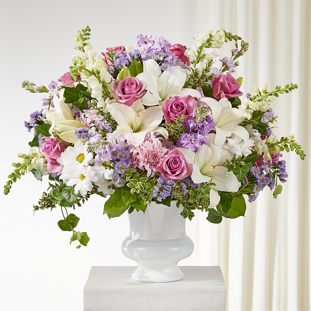 Remarkable Life Urn Arrangement – Bella Fleur Sweets And Gifts Inc, Aurora IL