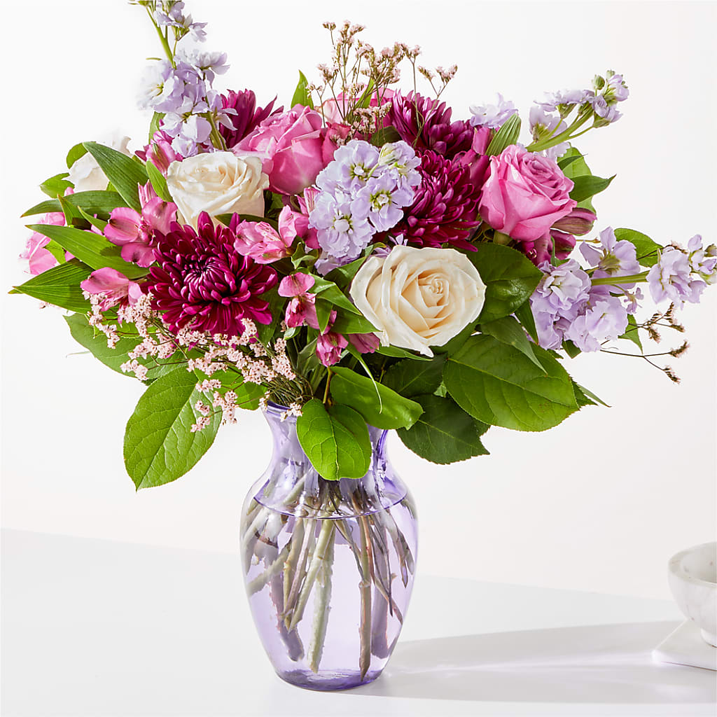 Amethyst Dreams Bouquet – Bella Fleur Sweets And Gifts Inc, Aurora IL