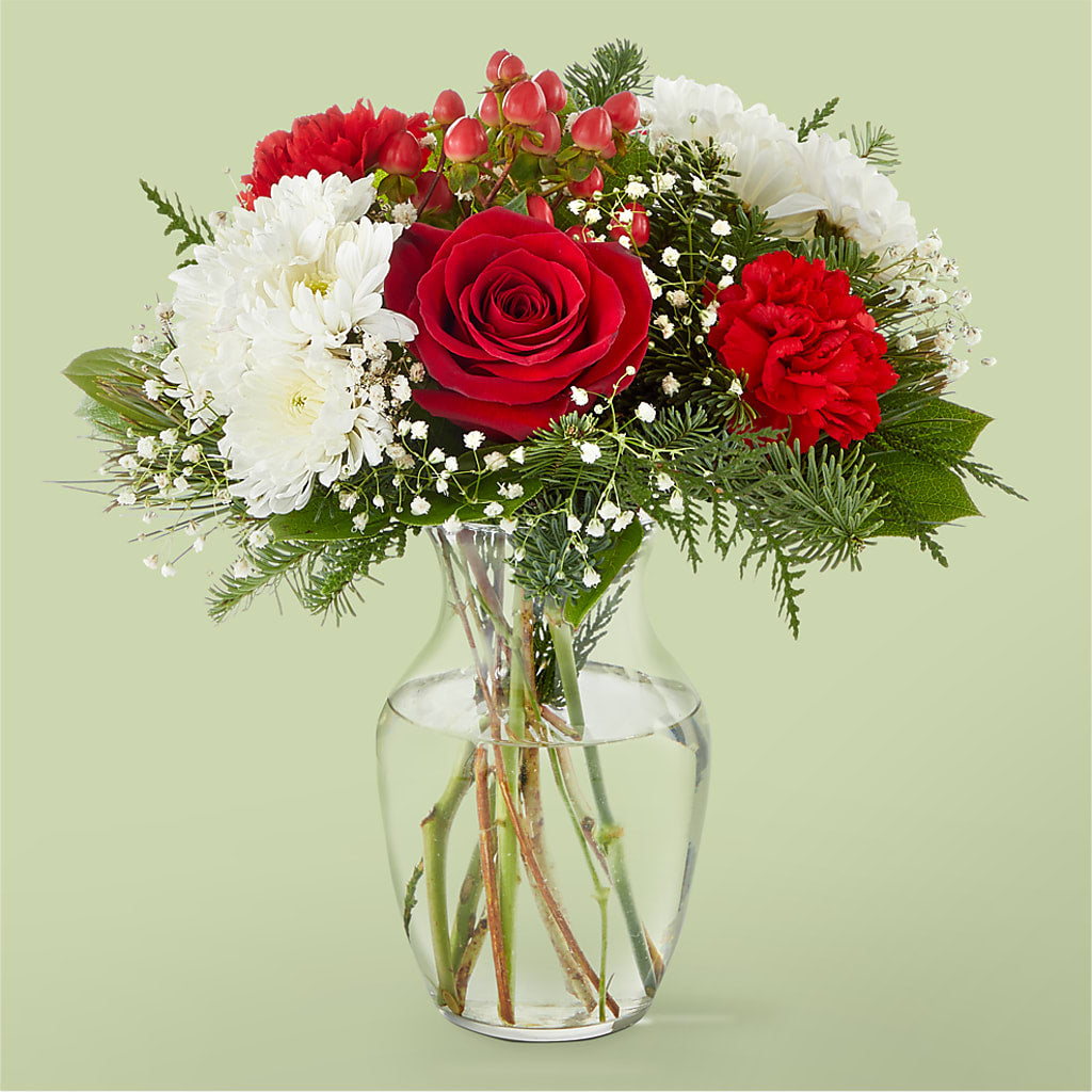 Chance of Flurries Bouquet – Bella Fleur Sweets And Gifts Inc, Aurora IL