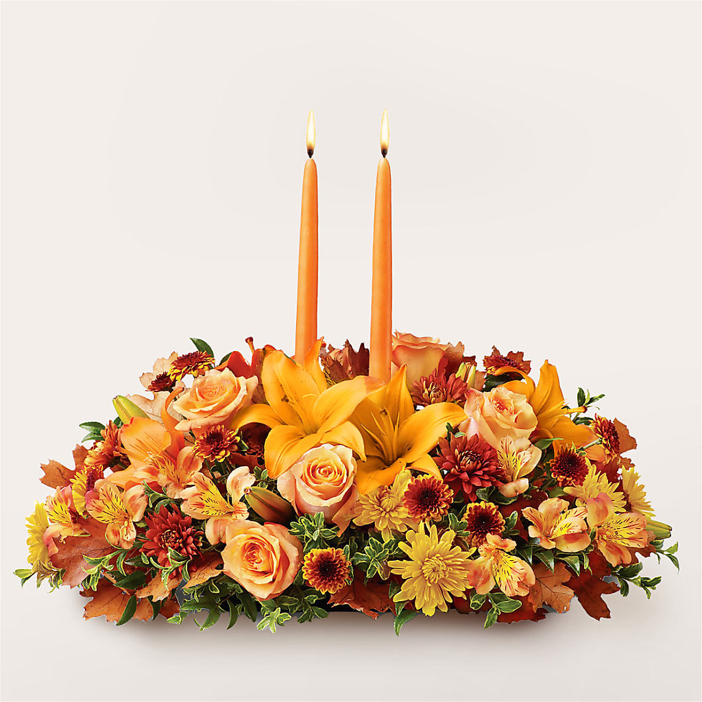 Traditions Centerpiece – Bella Fleur Sweets And Gifts Inc, Aurora IL