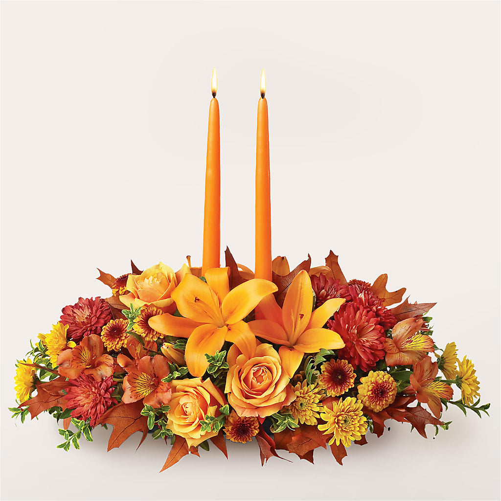 Traditions Centerpiece – Bella Fleur Sweets And Gifts Inc, Aurora IL