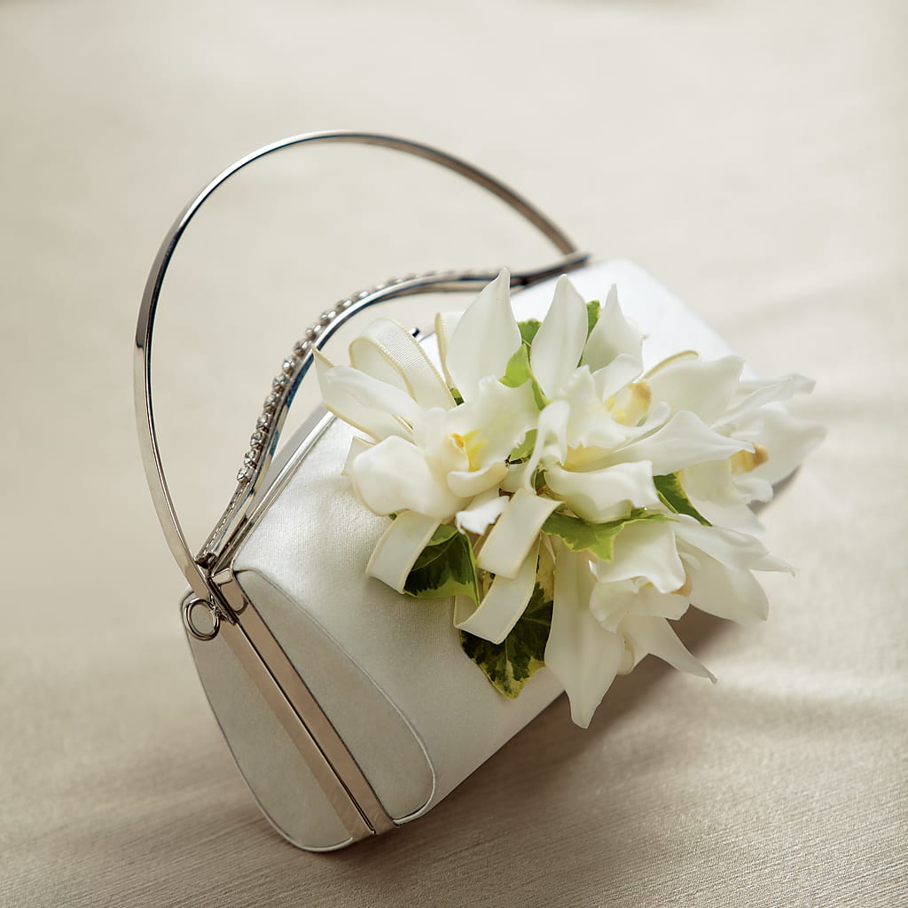 White Purse Decor – Bella Fleur Sweets And Gifts Inc, Aurora IL