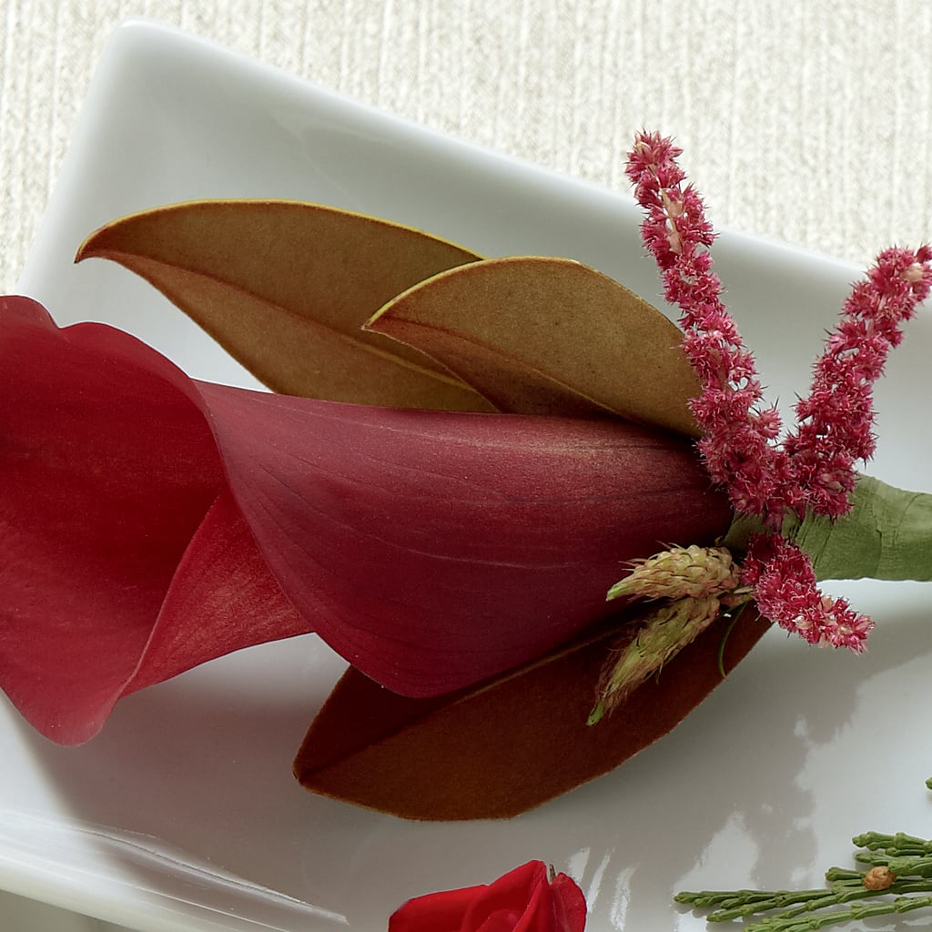 Red Calla Boutonniere – Bella Fleur Sweets And Gifts Inc, Aurora IL