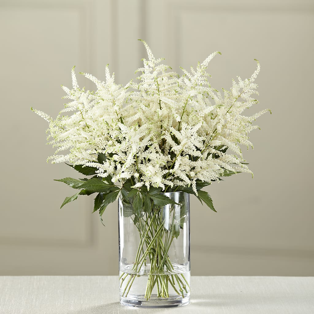 White Astilbe Bouquet – Bella Fleur Sweets And Gifts Inc, Aurora IL