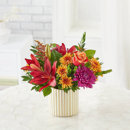 Burgundy Landscape Bouquet –  Bella Fleur Sweets And Gifts Inc, Aurora IL