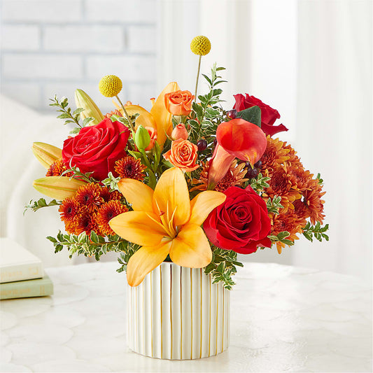 Scarlet Skies Bouquet –  Bella Fleur Sweets And Gifts Inc, Aurora IL