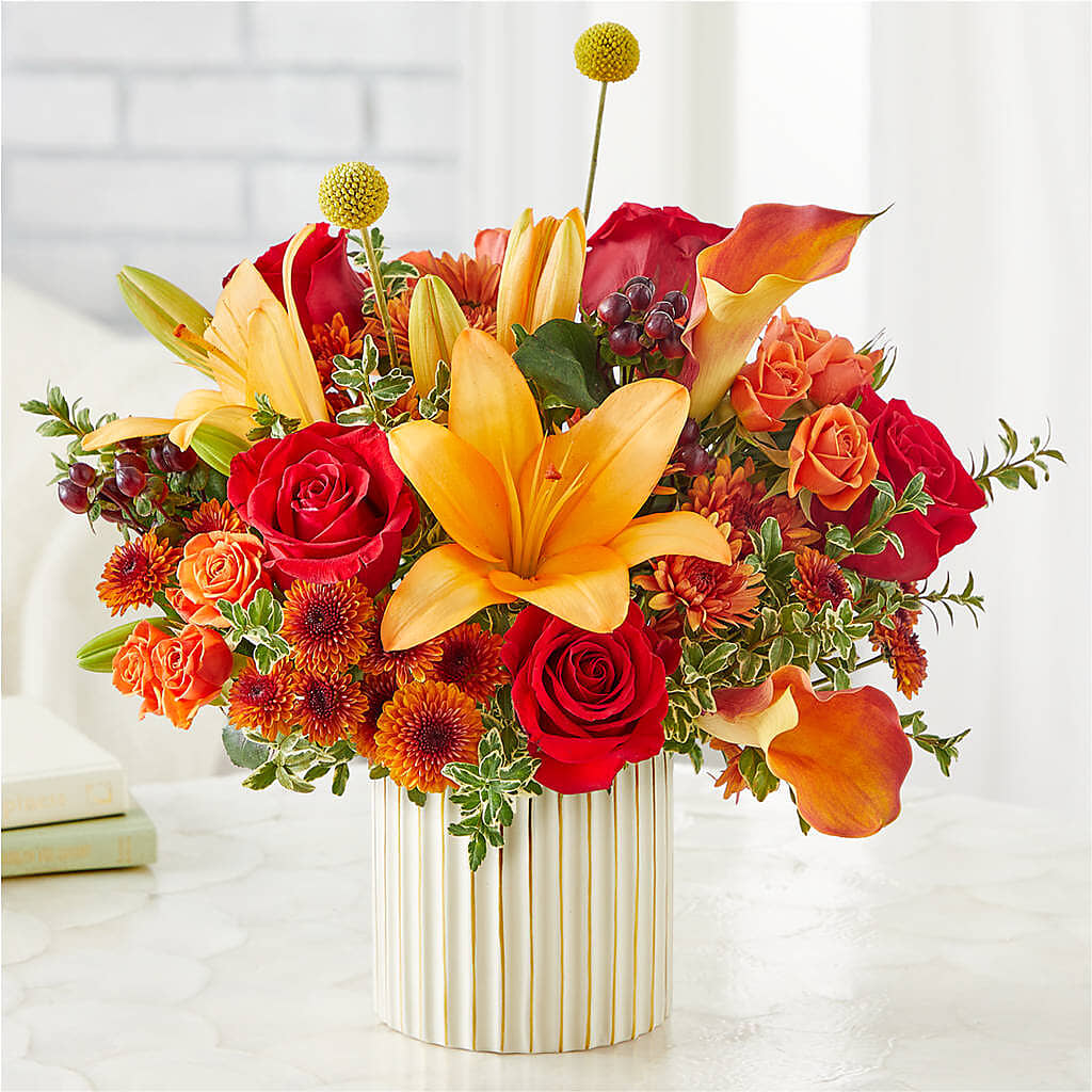Scarlet Skies Bouquet –  Bella Fleur Sweets And Gifts Inc, Aurora IL
