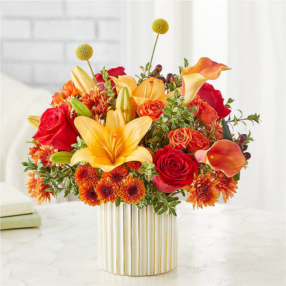 Scarlet Skies Bouquet –  Bella Fleur Sweets And Gifts Inc, Aurora IL