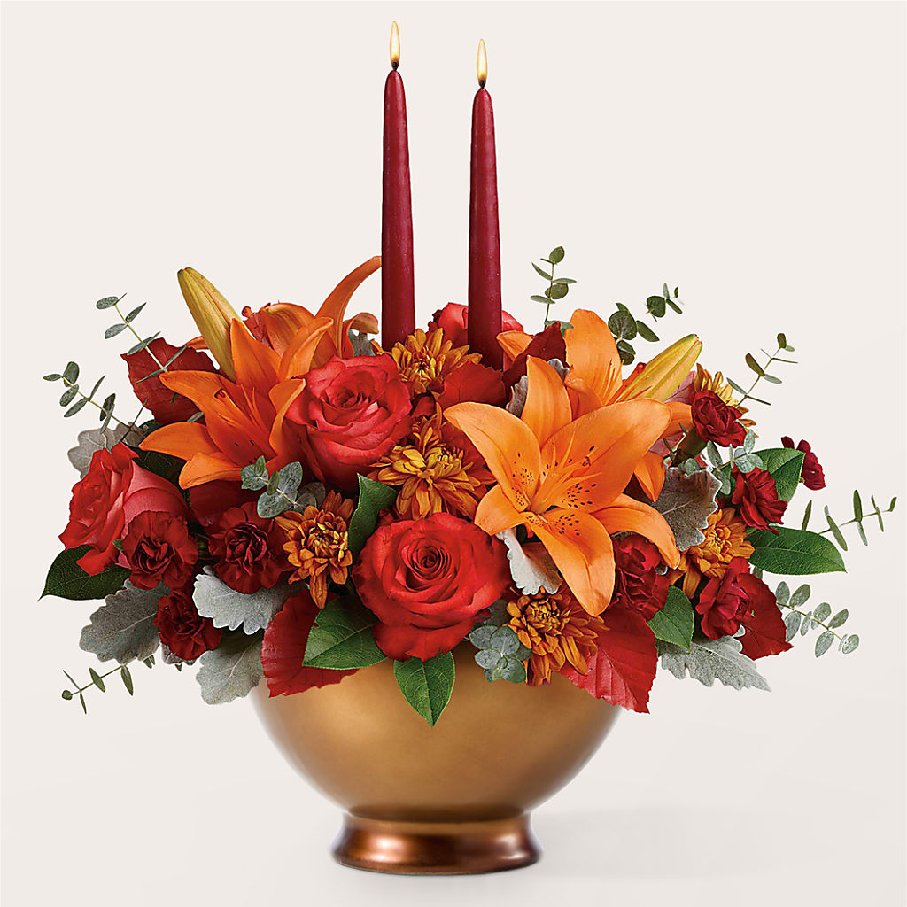 Fruits of Fall Centerpiece –  Bella Fleur Sweets And Gifts Inc, Aurora IL