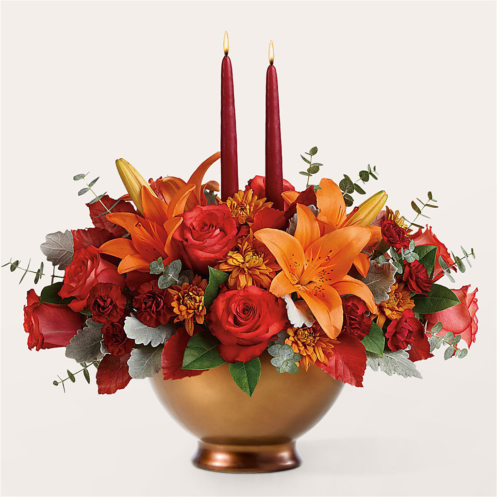 Fruits of Fall Centerpiece –  Bella Fleur Sweets And Gifts Inc, Aurora IL