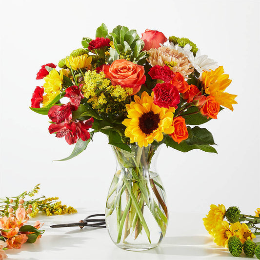 Fall Delight – A Florist Original –  Bella Fleur Sweets And Gifts Inc, Aurora IL
