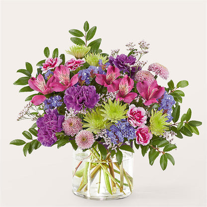 Glass Half Full Bouquet –  Bella Fleur Sweets And Gifts Inc, Aurora IL