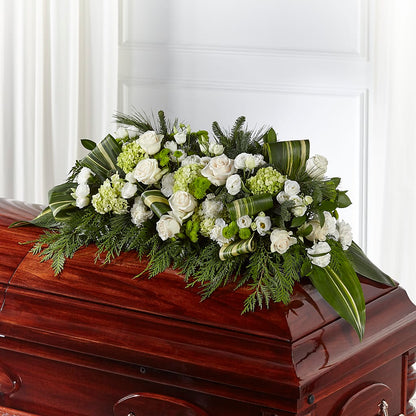 Hopeful Gesture Casket Spray –  Bella Fleur Sweets And Gifts Inc, Aurora IL