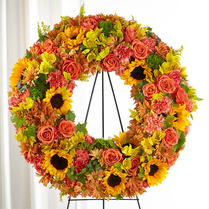Autumnal Memories Wreath (Standard) –  Bella Fleur Sweets And Gifts Inc, Aurora IL