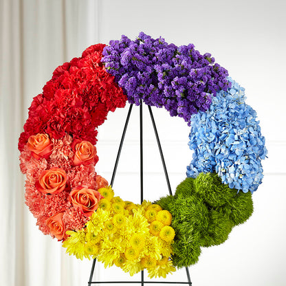 Circle of Love Wreath –  Bella Fleur Sweets And Gifts Inc, Aurora IL