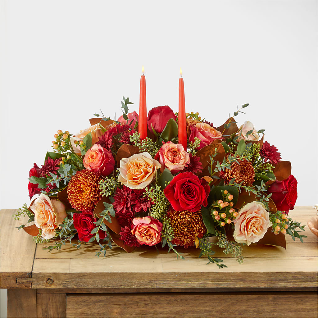 Gather Near Centerpiece –  Bella Fleur Sweets And Gifts Inc, Aurora IL