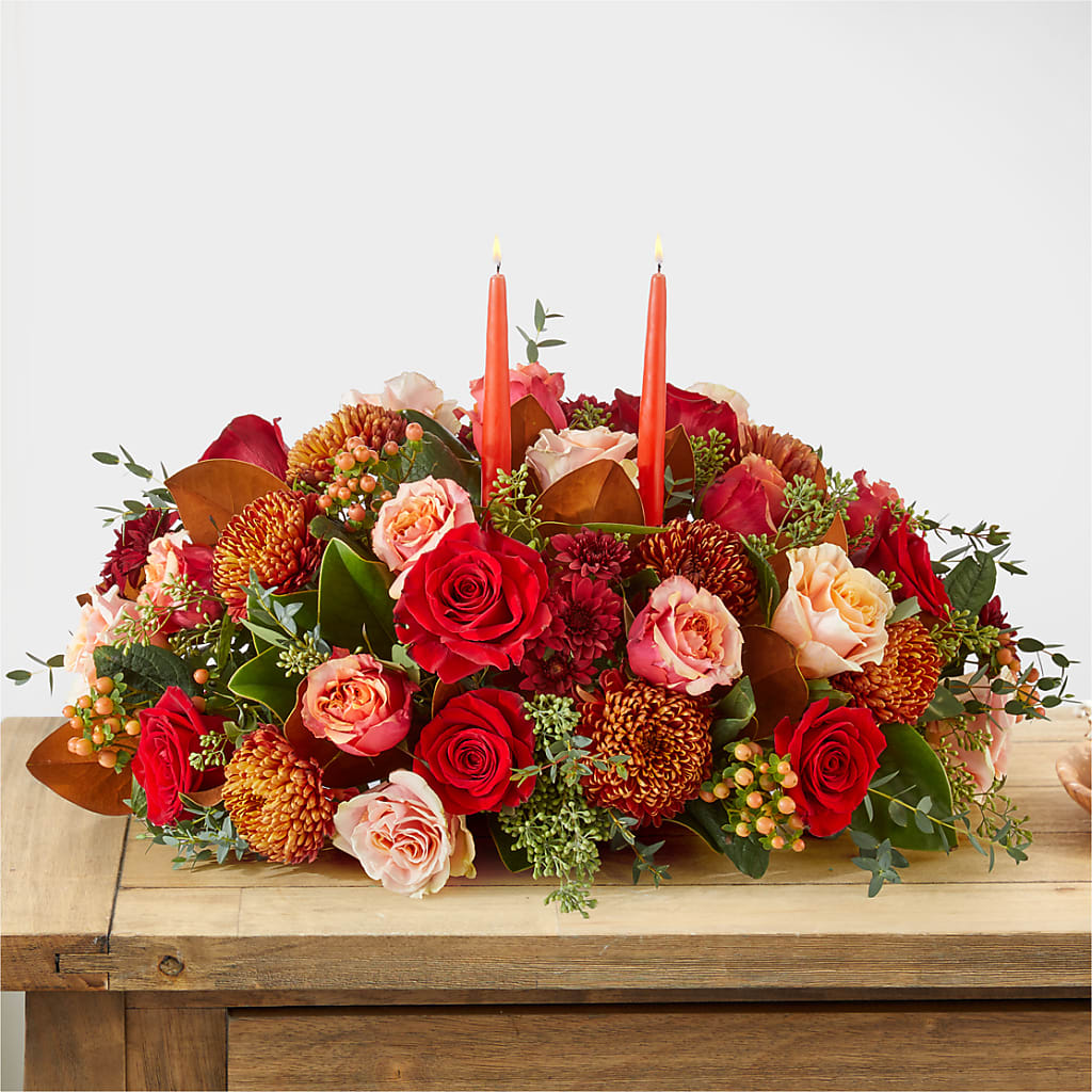 Gather Near Centerpiece –  Bella Fleur Sweets And Gifts Inc, Aurora IL