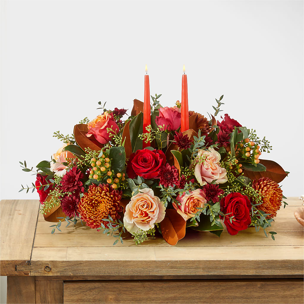 Gather Near Centerpiece –  Bella Fleur Sweets And Gifts Inc, Aurora IL
