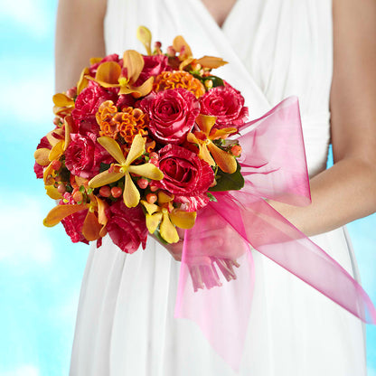 Brilliant Shades of Love Bouquet –  Bella Fleur Sweets And Gifts Inc, Aurora IL