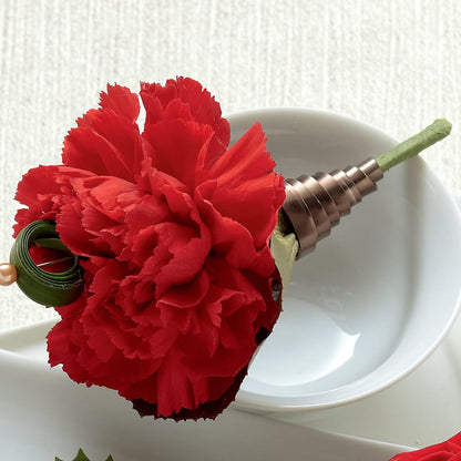 Red Carnation Boutonniere –  Bella Fleur Sweets And Gifts Inc, Aurora IL