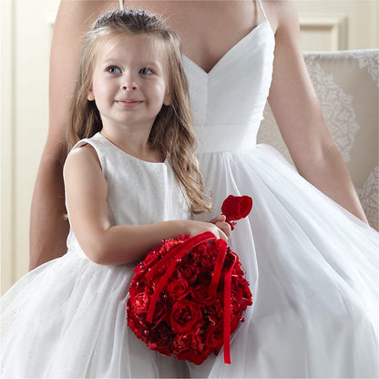 Pure at Heart Flower Girl Arrangement –  Bella Fleur Sweets And Gifts Inc, Aurora IL
