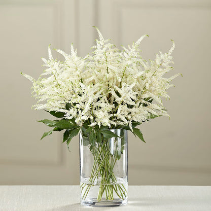 White Astilbe Bouquet –  Bella Fleur Sweets And Gifts Inc, Aurora IL
